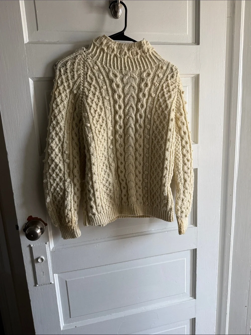 Chunky Cable Knit Cream Sweater